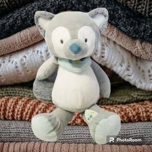 NATTOU Tim n Tiloo Plush‎ Tiloo The Wolf Lovey Gray Blue Baby Stuffed Animal Toy